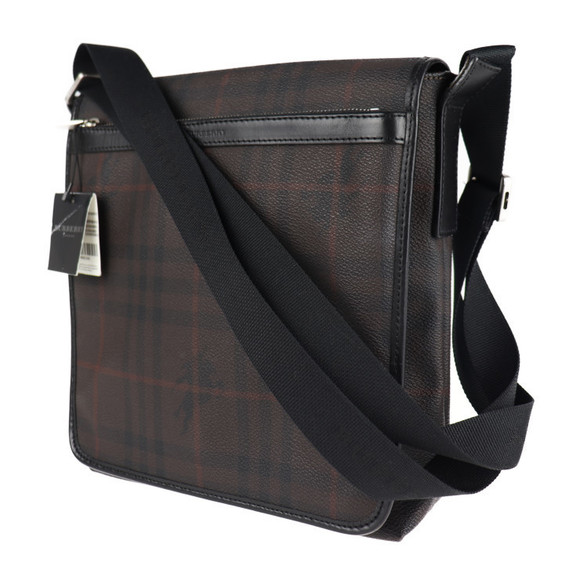 Burberry Brown Plaid Black Bag Shoulder - Picture 1 of 8